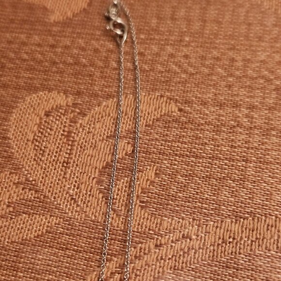 NWOT 14K White Gold and Lab Created Blue and White Diamonds - Picture 5 of 10